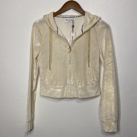 Juicy Couture Studded-Back Velour Bling Jacket - Picture 7 of 9